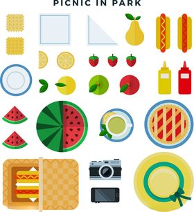 公园野餐元素集合
