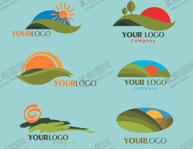 编号：50478509222338471654【酷图网】源文件下载-绿色农业标志logo