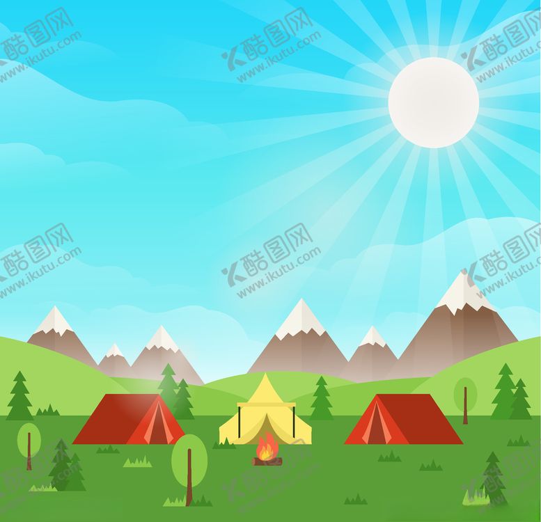 编号：71263207121222072639【酷图网】源文件下载-露营