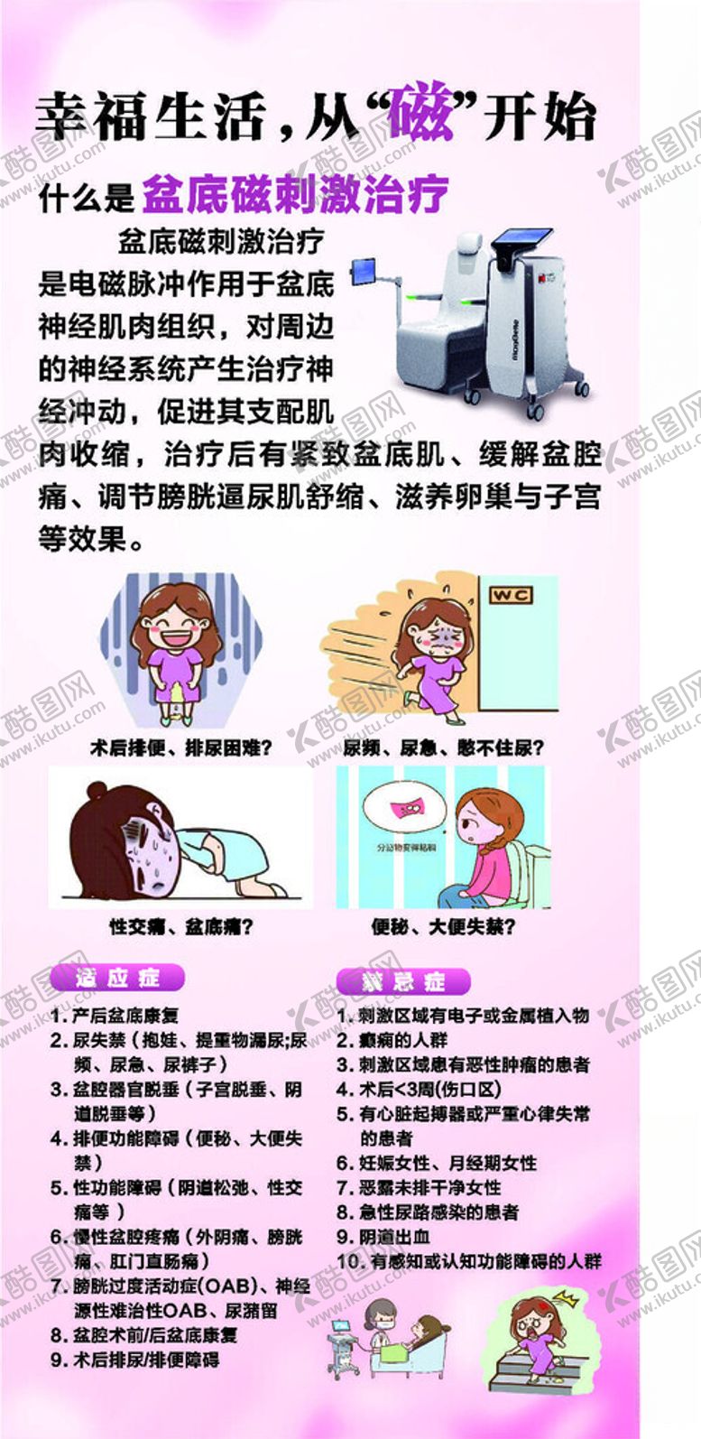 编号：64228901180006038482【酷图网】源文件下载-盆底磁刺激治疗展架