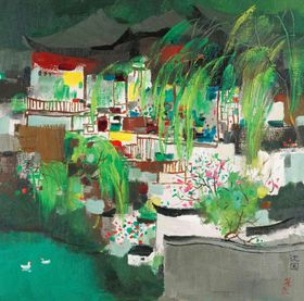 中国风水墨风景国画