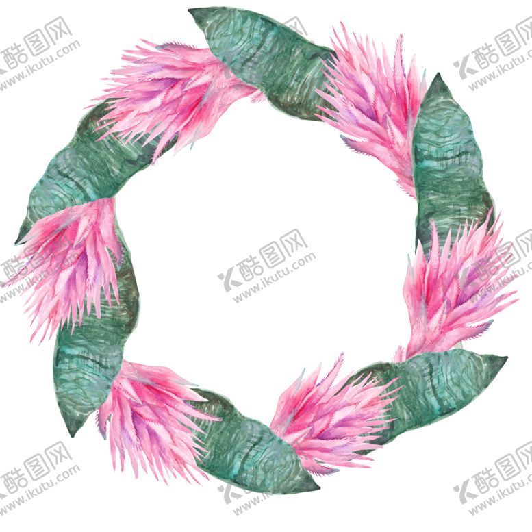 编号：32913507080017125539【酷图网】源文件下载-夏日水彩绘画花朵背景