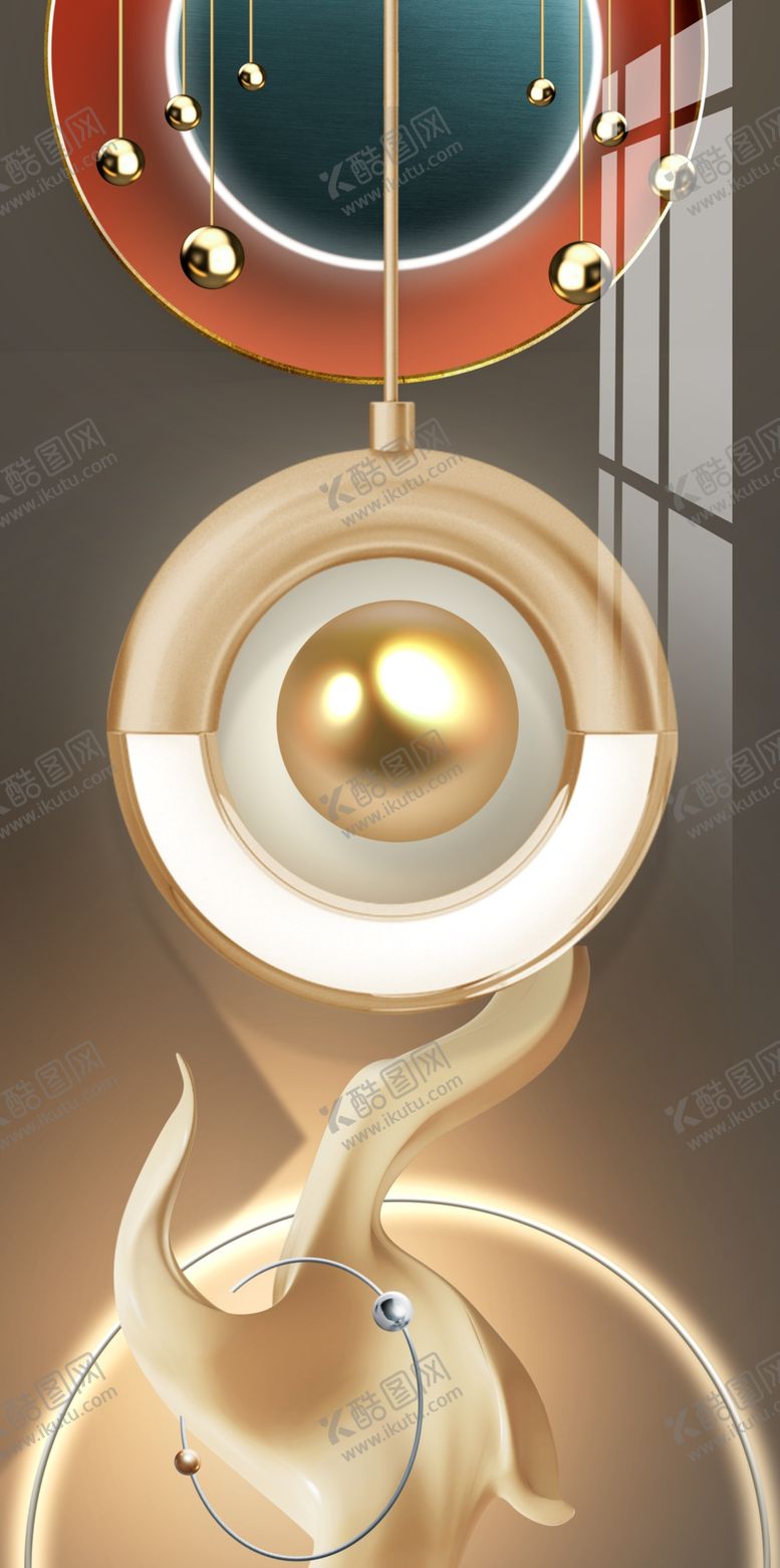 编号：66427301170409509045【酷图网】源文件下载-抽象立体几何组合玄关