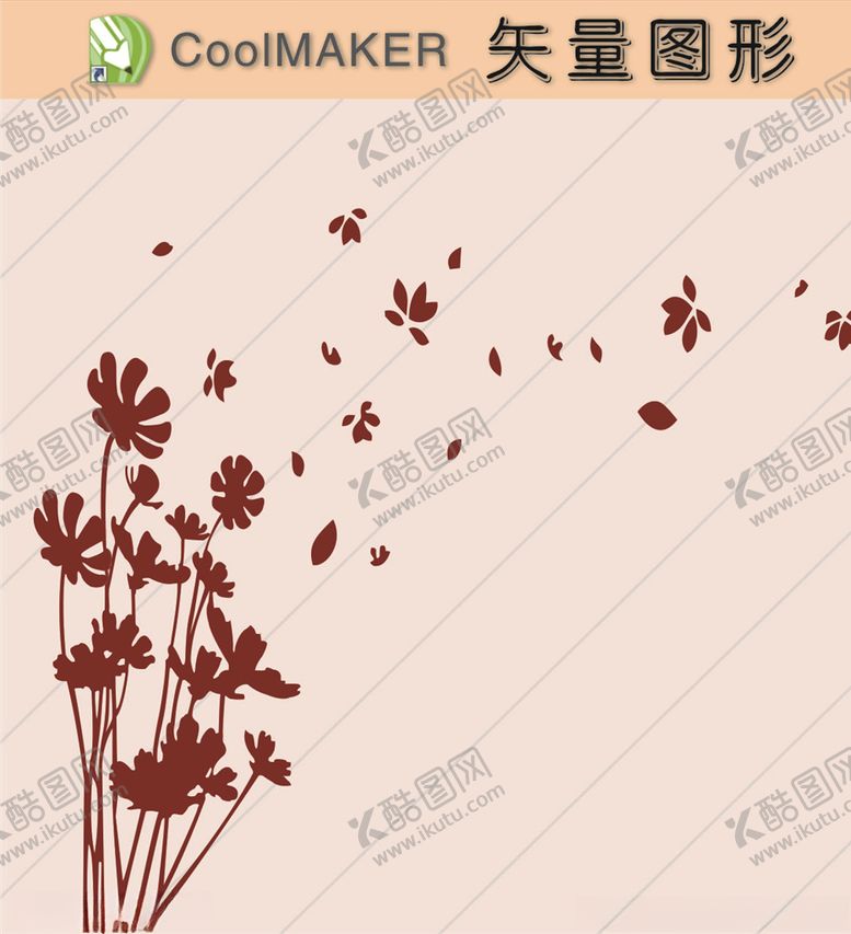 编号：83925210050309311903【酷图网】源文件下载-花草剪纸花草壁纸简洁手绘