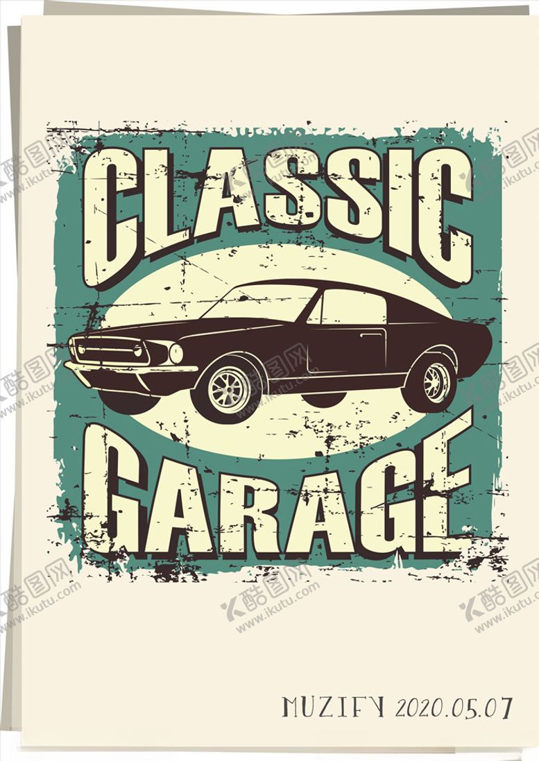 编号：62928910140127291506【酷图网】源文件下载-复古老爷车海报