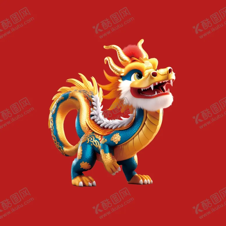 编号：30859402191641319532【酷图网】源文件下载-手绘卡通小龙