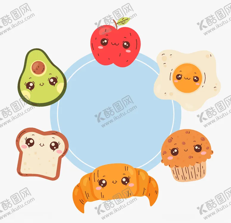 编号：90138607010403453382【酷图网】源文件下载-可爱食物