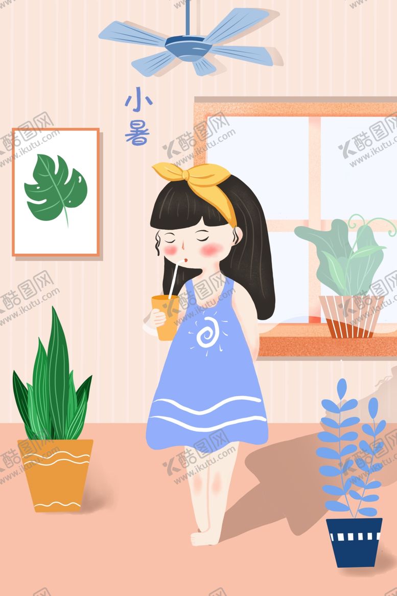 编号：79588909281420228520【酷图网】源文件下载-盆栽吊扇