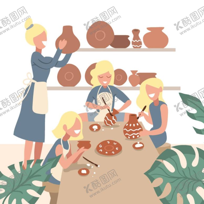 编号：13582212042226106162【酷图网】源文件下载-制作陶器