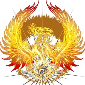 国潮凤凰插画