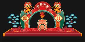 中式传统舞台装饰造型