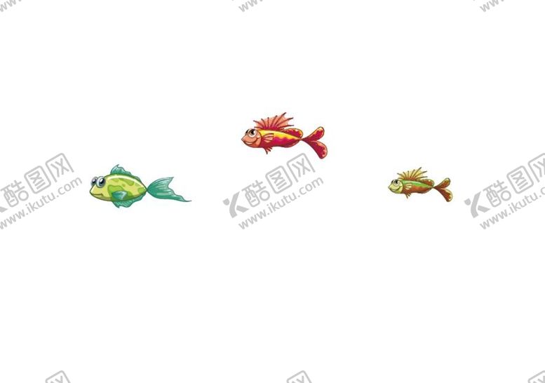 编号：01869210011739585426【酷图网】源文件下载-海洋卡通鱼类