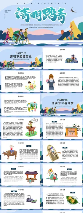 清明节习俗介绍PPT