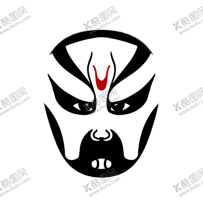 编号：54959701201743586051【酷图网】源文件下载-京剧脸谱面具插画