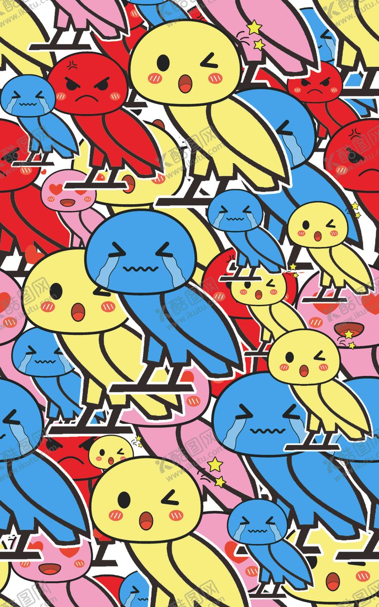 编号：68502210051824431457【酷图网】源文件下载-卡通愤怒的小鸟