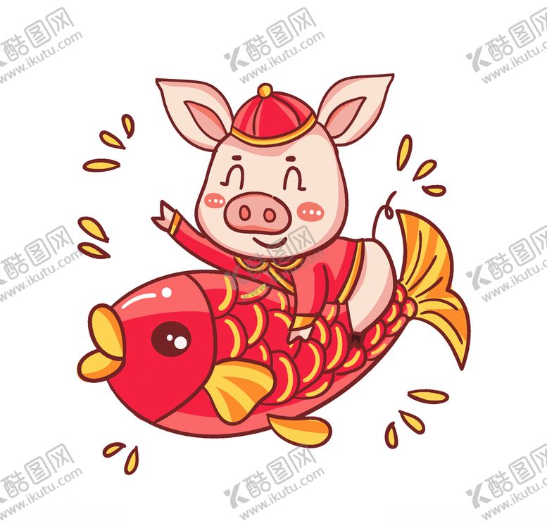 编号：71669309140242561021【酷图网】源文件下载-卡通猪矢量猪