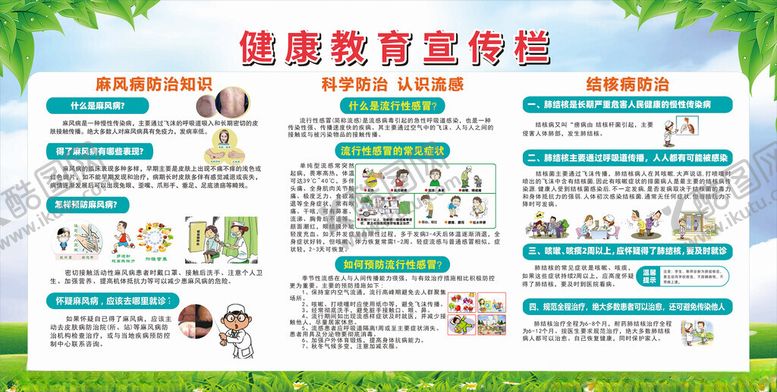 编号：58247005240431544948【酷图网】源文件下载-健康教育麻风病流感结核病
