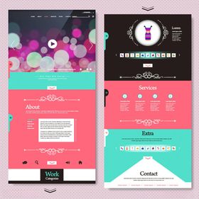 多彩手机应用界面设计展示