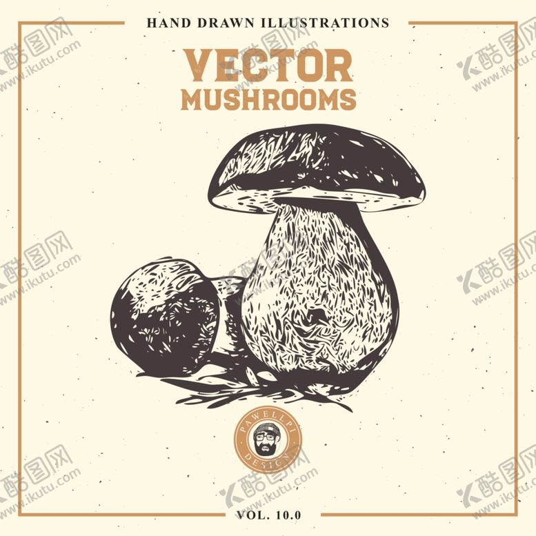 编号：24959609102128423939【酷图网】源文件下载-素描菌菇