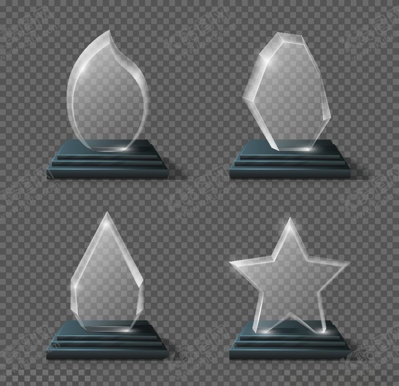 编号：12539511012031378170【酷图网】源文件下载-水晶奖杯