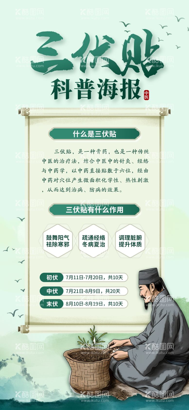 编号：28567511300404132332【酷图网】源文件下载-三伏贴