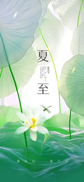 夏至素材传统活动海报