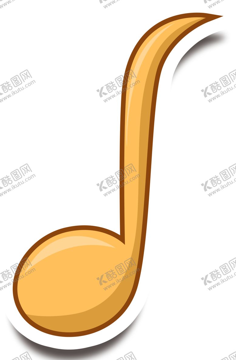 编号：51602809230706291466【酷图网】源文件下载-橙色色音符