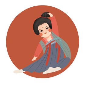 卡通侍女图