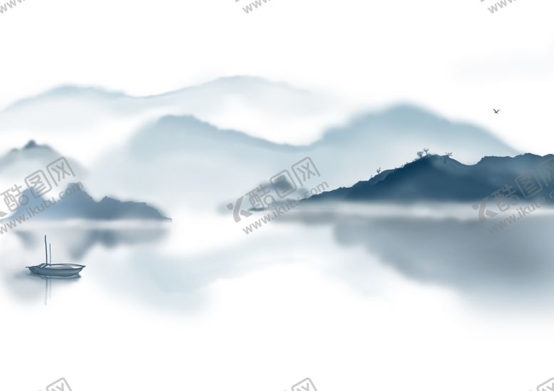 编号：38126010310716179338【酷图网】源文件下载-水墨山水画
