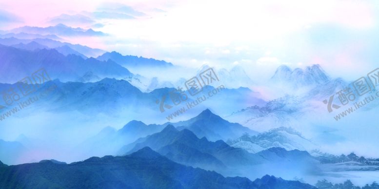 编号：50117002160715004225【酷图网】源文件下载-水墨山画背景