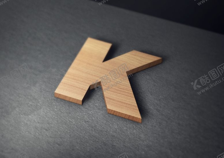 编号：47907105160211534403【酷图网】源文件下载-绝对实木3D立体LOGO样机