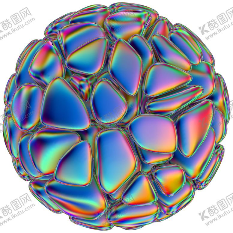 编号：47679701282141549283【酷图网】源文件下载-未来科幻金属全息镭射立体素材