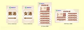 洗浴汤泉按摩宣传消费指南展板