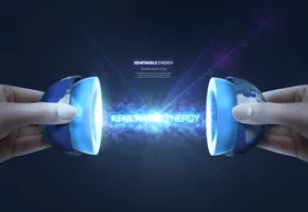 双手操控的科技能量光束