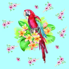 小碎花印手绘数码印