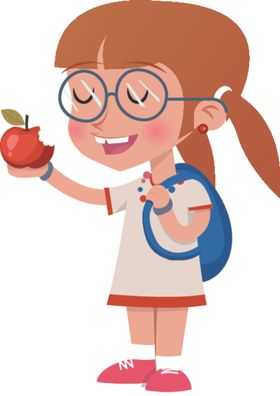 卡通儿童人物形象学生小朋友小孩子