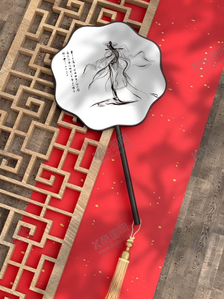 编号：58960702202018005015【酷图网】源文件下载-团扇样机