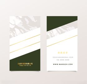 抽象高端大气简约名片模板