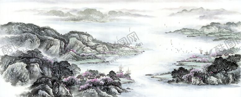 编号：52404209142009308575【酷图网】源文件下载-国画山水