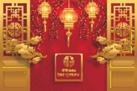 新年快乐春背景春展板春海报