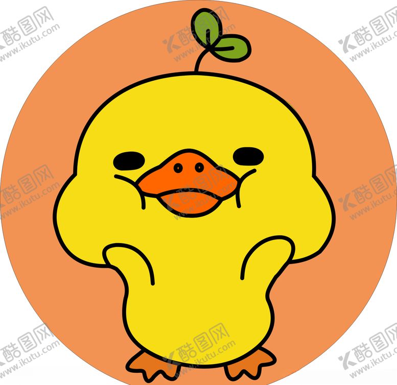 编号：69179510082301387431【酷图网】源文件下载-卡通鸭子可爱白色鸭子