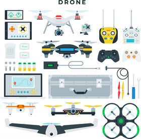 多样无人机及配套设备展示