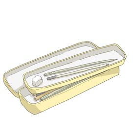 线稿素材文字文具小物品