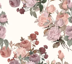 水彩花卉图案背景设计