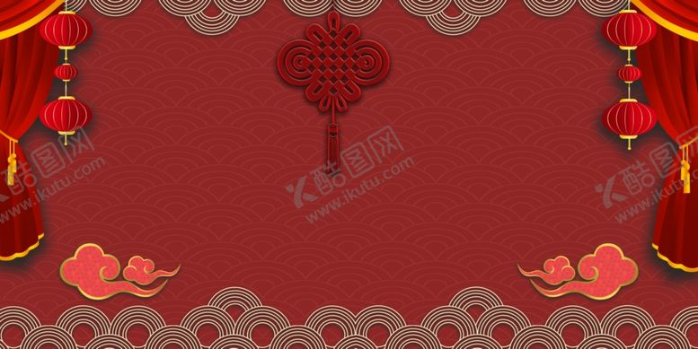 编号：69882704262059082073【酷图网】源文件下载-红色新年背景