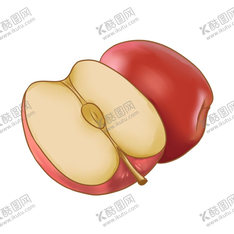 编号：28081006181037247542【酷图网】源文件下载-手绘苹果苹果插画