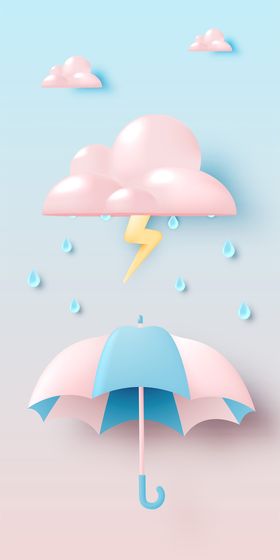 闪电下雨天气