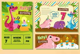 儿童恐龙主题生日派对布置