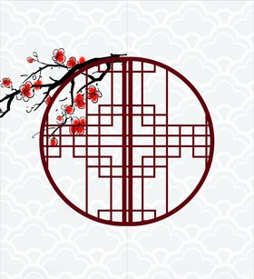 新中式风玻璃贴门窗