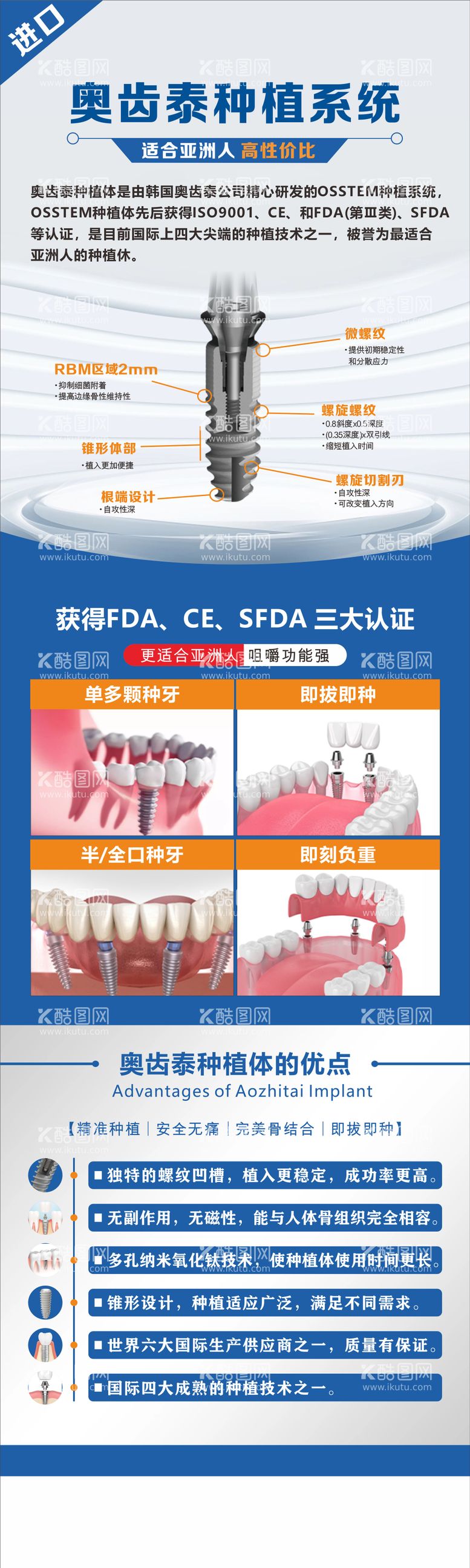 编号：32503712041221483048【酷图网】源文件下载-奧齿泰种植体简介